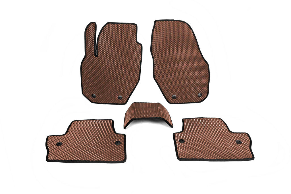 EVA Floor Mats (Brown) for Volvo V60 2011-2018 - image 1