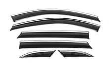 Window Deflectors with Chrome Trim Niken Luxury (6 pcs) for MG HS 2018- - image 1
