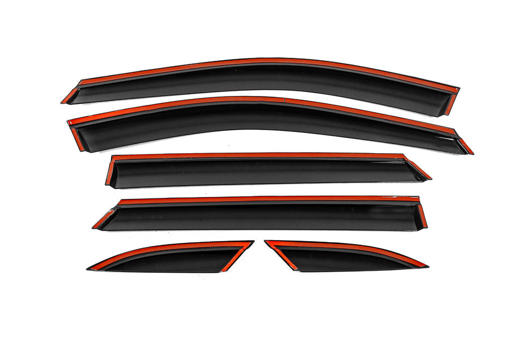 Window Deflectors with Chrome Trim Niken Luxury (6 pcs) for MG HS 2018- - image 3