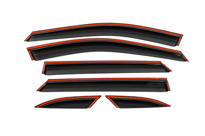 Window Deflectors with Chrome Trim Niken Luxury (6 pcs) for MG HS 2018- - image 3