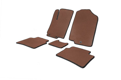 EVA mats (Brown) for Hyundai Accent 2011-2017 - Reelken Auto