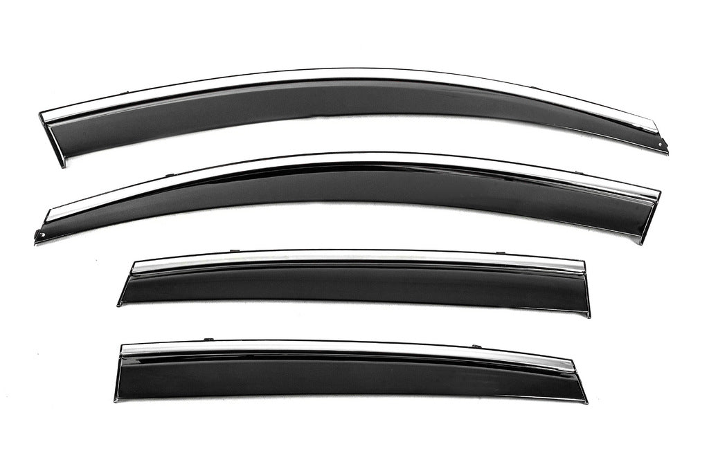 Window Deflectors with Chrome Trim Niken Luxury (4 pcs) for Honda CRV 2012-2016 - image 3