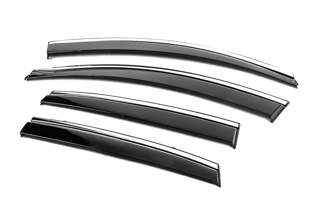 Window Deflectors with Chrome Trim Niken Luxury (4 pcs) for Honda CRV 2012-2016 - image 4