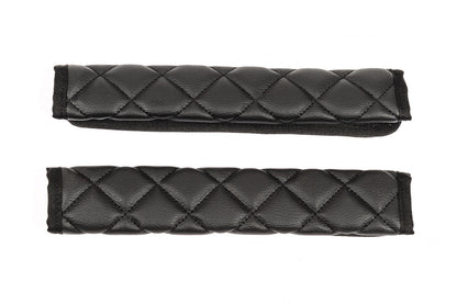 Seat Belt Pads ECO (2 pcs, Black with black stitching) - image 4