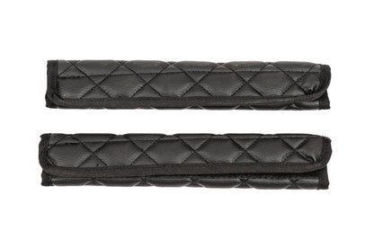 Seat Belt Pads ECO (2 pcs, Black with black stitching) - image 5