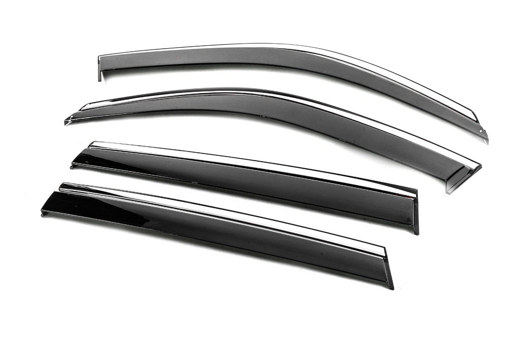 Window Deflectors with Chrome Trim Niken Luxury (4 pcs) for BMW X5 F-15 2013-2018 - image 2
