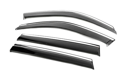 Window Deflectors with Chrome Trim Niken Luxury (4 pcs) for BMW X5 F-15 2013-2018 - image 2