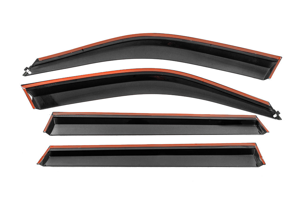 Window Deflectors with Chrome Trim Niken Luxury (4 pcs) for BMW X5 F-15 2013-2018 - image 3