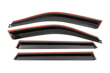 Window Deflectors with Chrome Trim Niken Luxury (4 pcs) for BMW X5 F-15 2013-2018 - image 3