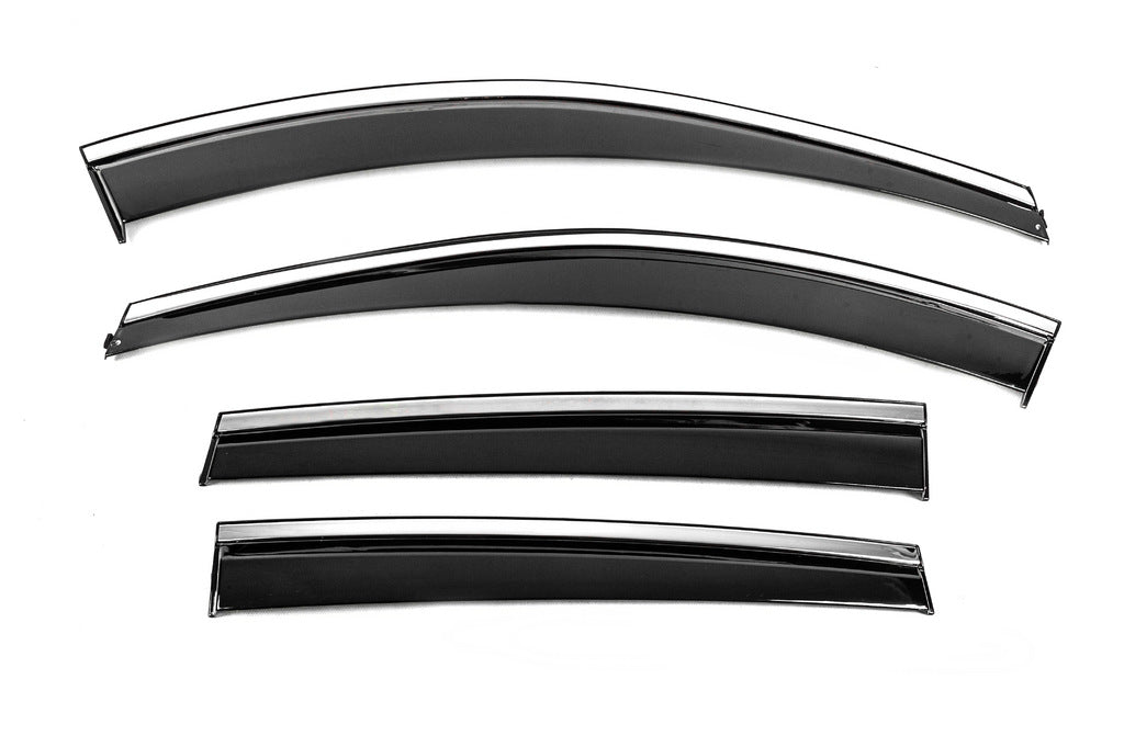 Window Deflectors with Chrome Trim Niken Luxury (4 pcs) for Ford Kuga/Escape 2013-2019 - image 2