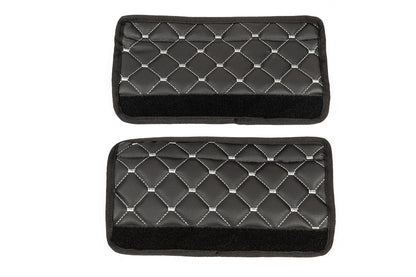 Seat Belt Pads ECO (2 pcs, Black with Grey Stitching) - image 7