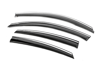 Niken Luxury chrome windbreakers (4 pcs) for Honda Civic Sedan X 2016-2021 - image 2