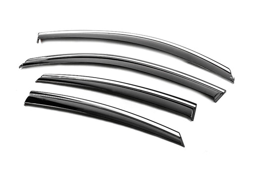 Niken Luxury chrome windbreakers (4 pcs) for Honda Civic Sedan X 2016-2021 - image 2
