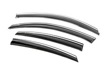 Window Deflectors with Chrome Trim Niken Luxury (4 pcs) for Honda Civic Sedan X 2016-2021 - image 2
