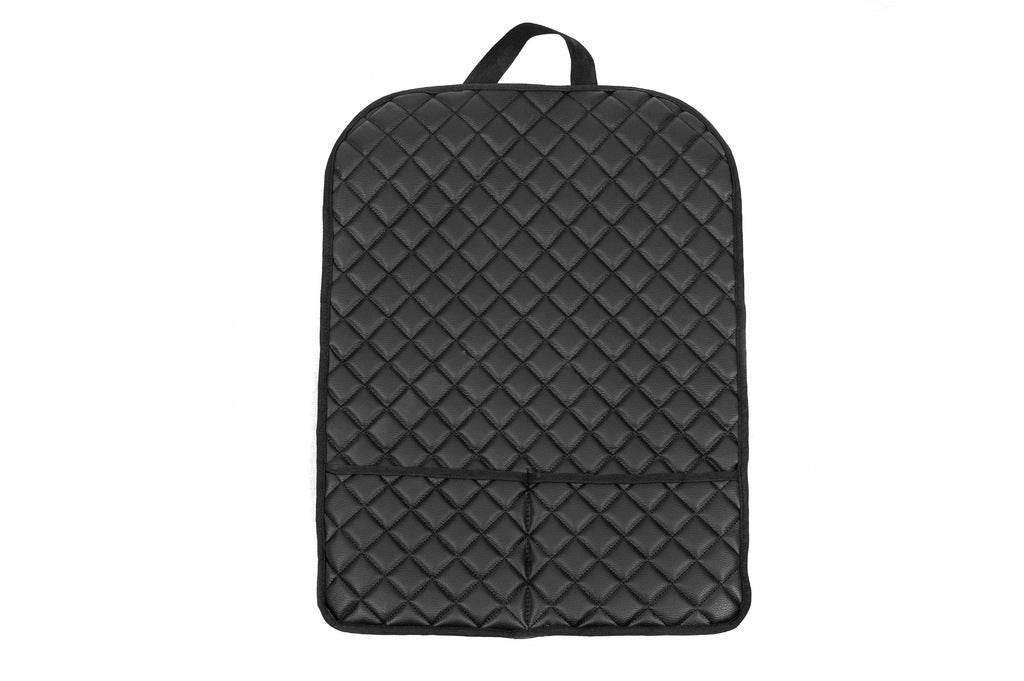 ECO seat back organizer (1 pc, Black with black thread) - Reelken Auto