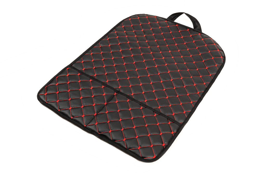 Car Seat Back Organizer ECO (1 pc, Black with Red Stitching) - image 4