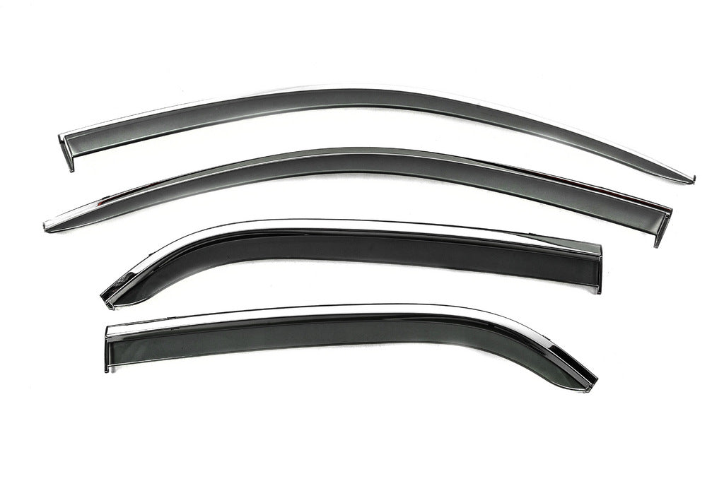 Window Deflectors with Chrome Trim Niken Luxury (4 pcs) for Peugeot 301 2012- - image 2