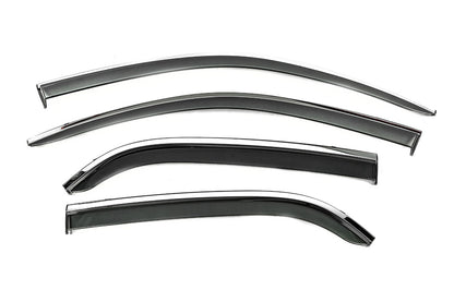 Window Deflectors with Chrome Trim Niken Luxury (4 pcs) for Peugeot 301 2012- - image 2