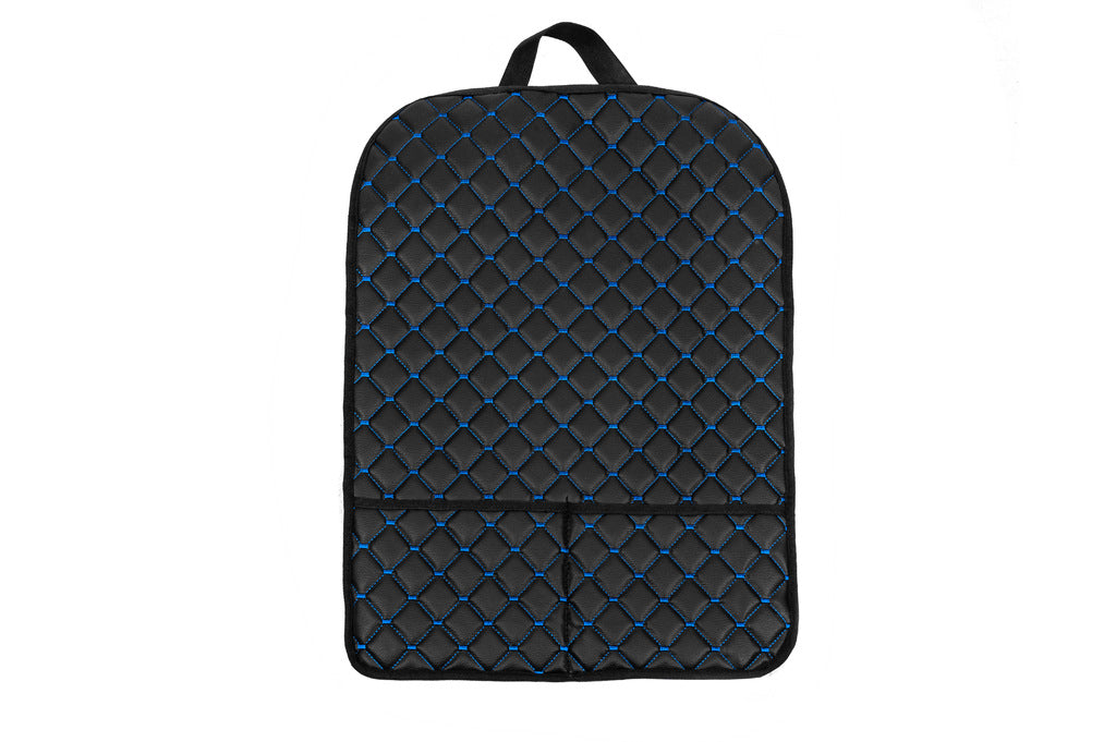 Car Seat Back Organizer ECO (1 pc, Black with Blue Stitching) - image 3