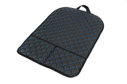 ECO seat back organizer (1 pc, Black with blue thread) - Reelken Auto