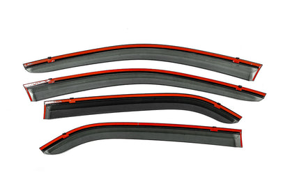 Window Deflectors with Chrome Trim Niken Luxury (4 pcs) for Citroen C-Elysee 2013-2022 - image 4