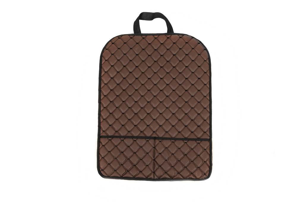 ECO seat back organizer (1 pc, Brown with black thread) - Reelken Auto