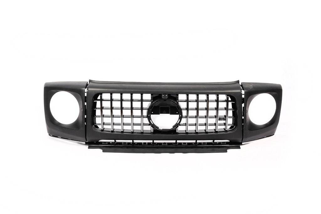 Grille and overlays on G63 headlights for Mercedes G class W463 2018-2024 - Reelken Auto