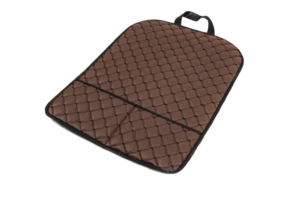 Car Seat Back Organizer ECO (1 pc, Brown with Black Stitching) - image 4