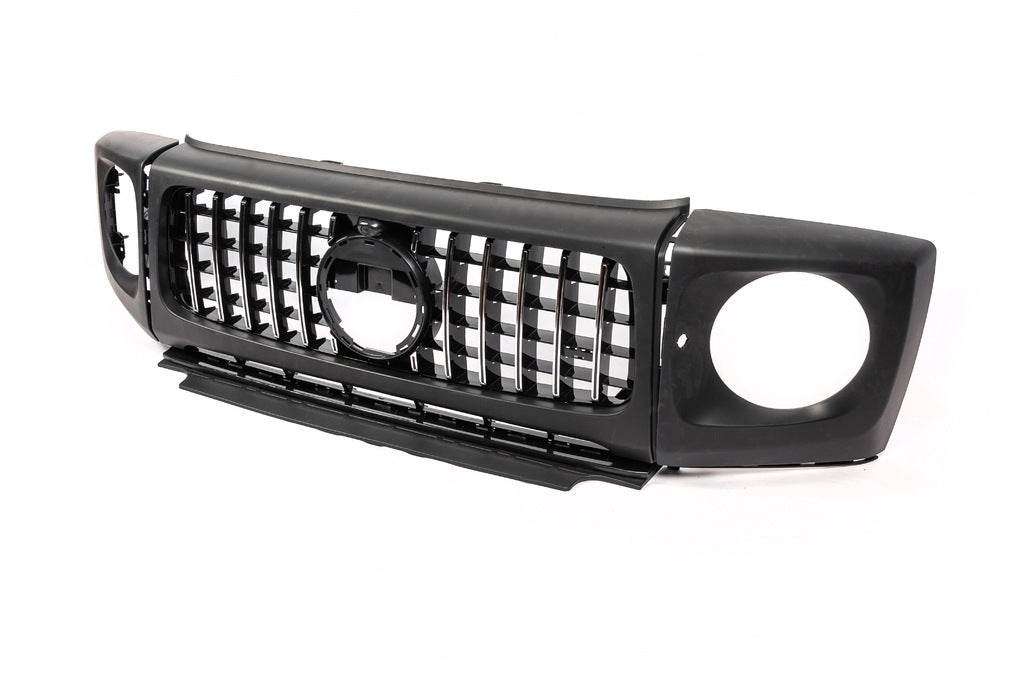 Grille and overlays on G63 headlights for Mercedes G class W463 2018-2024 - Reelken Auto