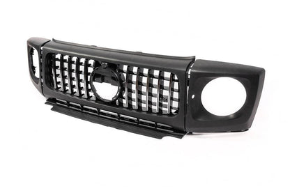 Grille and overlays on G63 headlights for Mercedes G class W463 2018-2024 - Reelken Auto