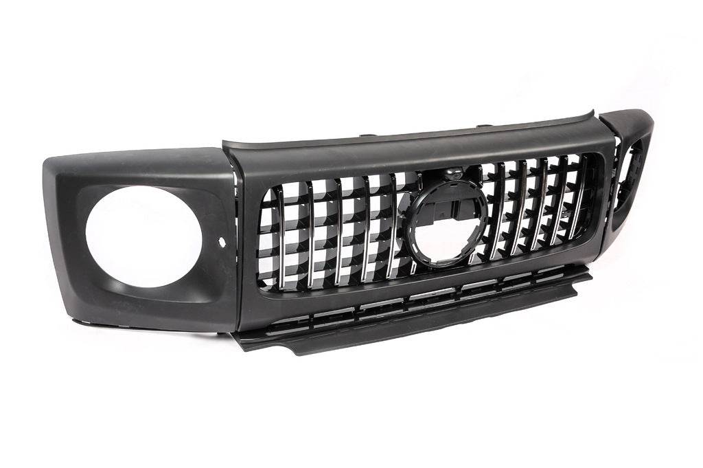 Grille and overlays on G63 headlights for Mercedes G class W463 2018-2024 - Reelken Auto