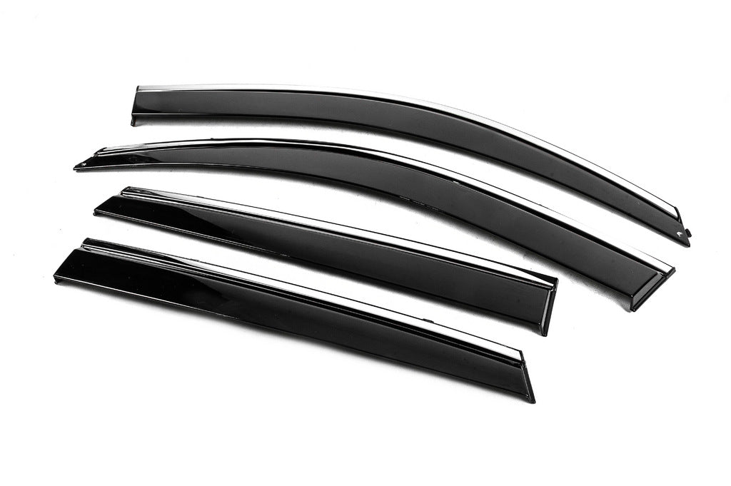 Window Deflectors with Chrome Trim Niken Luxury (4 pcs) for Hyundai Tucson JM 2004- - image 2