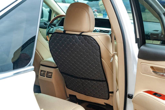 ECO seat back organizer (1 pc, Gray with gray thread) - Reelken Auto