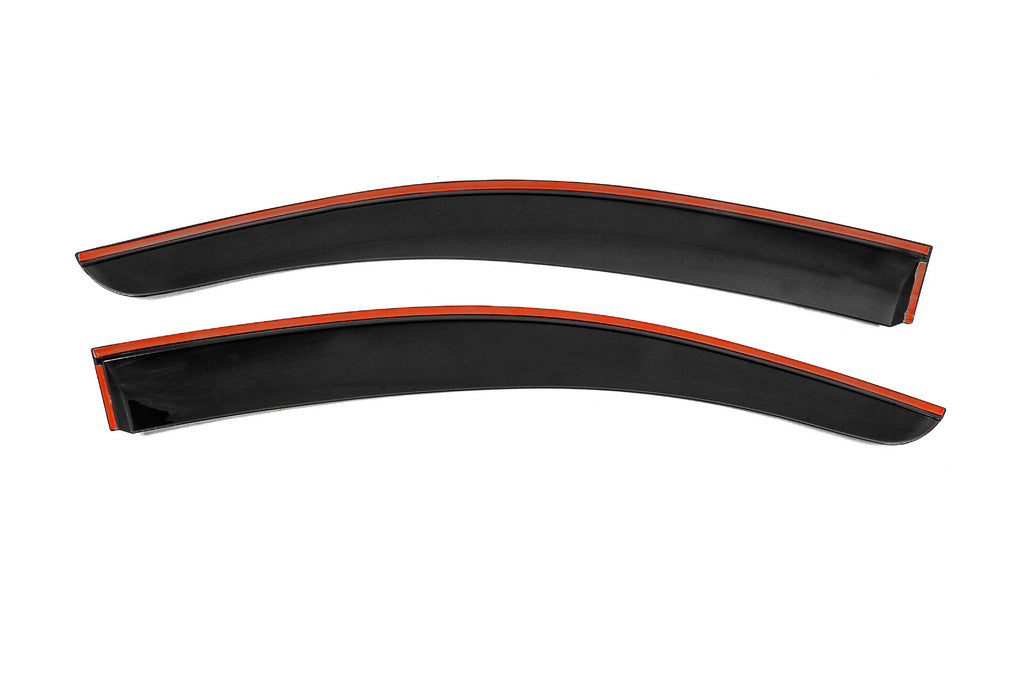 Window Deflectors with Chrome Trim Niken Luxury (2021+, 2 pcs) for Fiat Fiorino/Qubo 2008-2024 - image 4