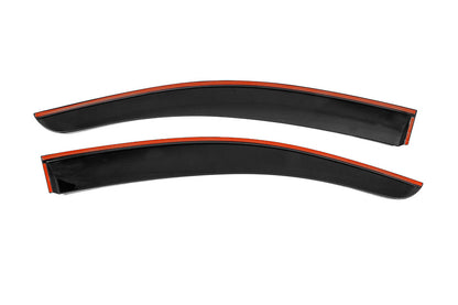 Window Deflectors with Chrome Trim Niken Luxury (2021+, 2 pcs) for Fiat Fiorino/Qubo 2008-2024 - image 4