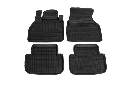 Rubber floor mats with edge (4 pcs, Polytep) for Mercedes Citan 2013-2021 - image 1