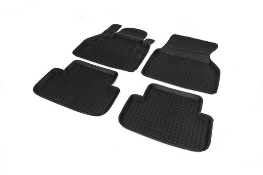 Rubber mats with a border (4 pcs., Polytep) for Renault Kangoo 2008-2020 - Reelken Auto