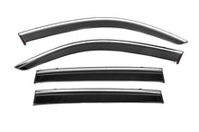 Window Deflectors with Chrome Trim Niken Luxury (4 pcs) for BMW X3 F-25 2011-2018 - image 1