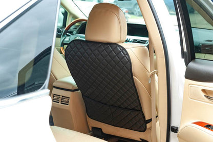ECO seat back organizer (1 pc, Black with black thread) - Reelken Auto