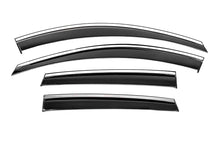 Window Deflectors with Chrome Trim Niken Luxury (4 pcs) for Chevrolet Captiva 2006-2019 - image 1