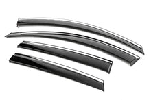 Window Deflectors with Chrome Trim Niken Luxury (4 pcs) for Chevrolet Captiva 2006-2019 - image 2