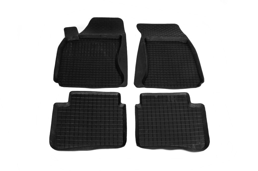 Rubber floor mats with edge (4 pcs, Polytep) for Volkswagen Passat B5 1997-2005 - image 1
