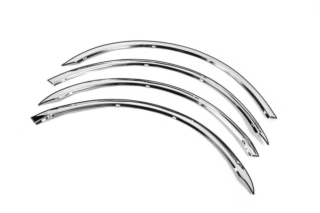 The pads on the arches (4 pieces, stainless steel) for Skoda Octavia II A5 2006-2010 - Reelken Auto