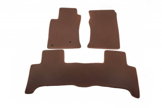 EVA mats (2 rows, brick) for Toyota Land Cruiser Prado 120 - Reelken Auto