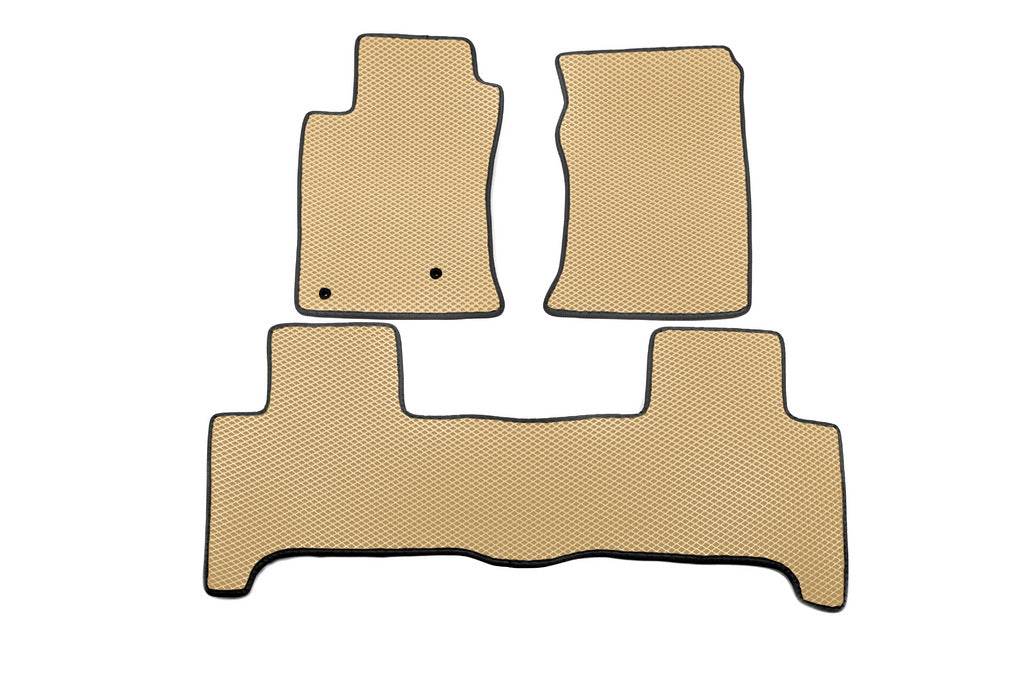 EVA mats (2 rows, beige) for Toyota Land Cruiser Prado 120 - Reelken Auto