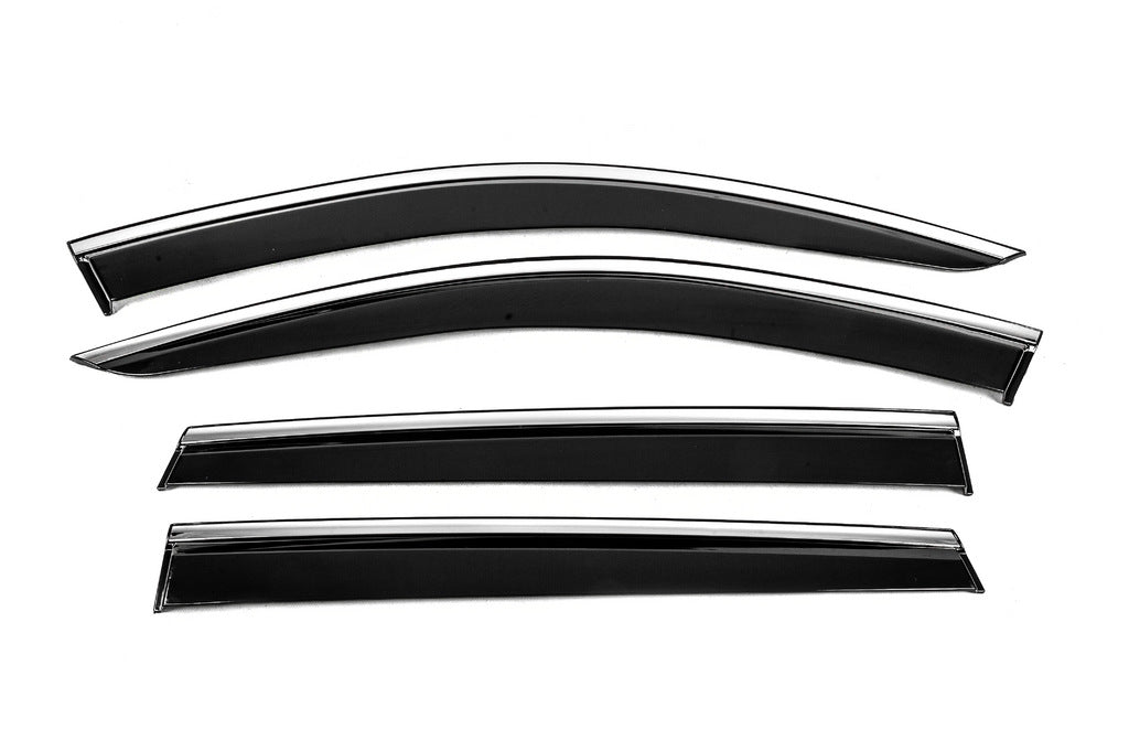 Window Deflectors with Chrome Trim Niken Luxury (4 pcs) for Audi Q7 2015- - image 1