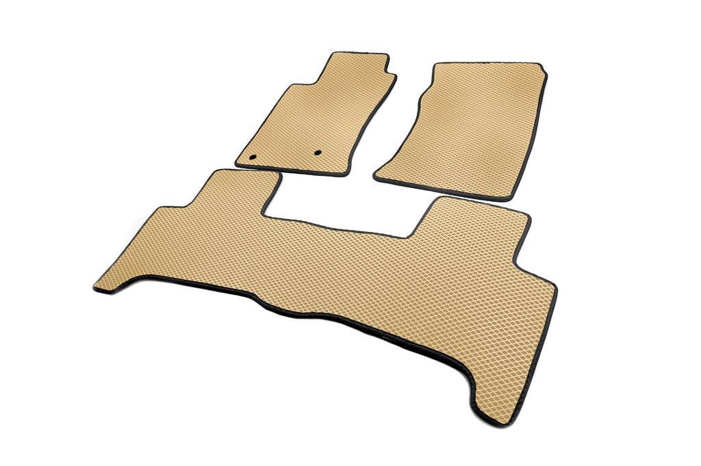EVA mats (2 rows, beige) for Toyota Land Cruiser Prado 120 - Reelken Auto