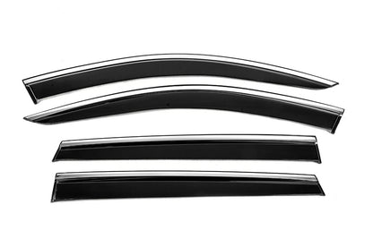 Window Deflectors with Chrome Trim Niken Luxury (4 pcs) for Audi Q7 2015- - image 1