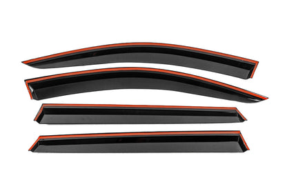 Window Deflectors with Chrome Trim Niken Luxury (4 pcs) for Audi Q7 2015- - image 3