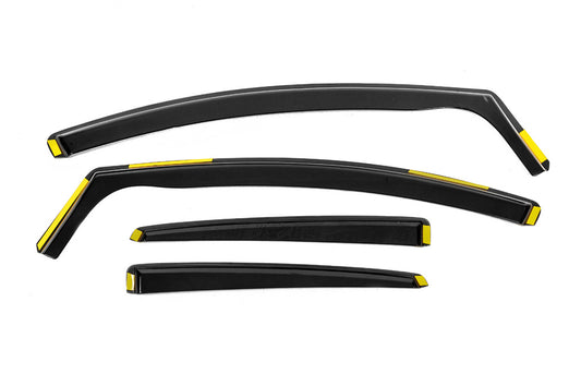 In-Channel Window Deflectors Niken Luxury (SD/HB, 4 pcs) for Ford Focus III 2011-2017 - image 2